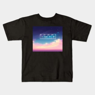 Atomic galaxy love Kids T-Shirt